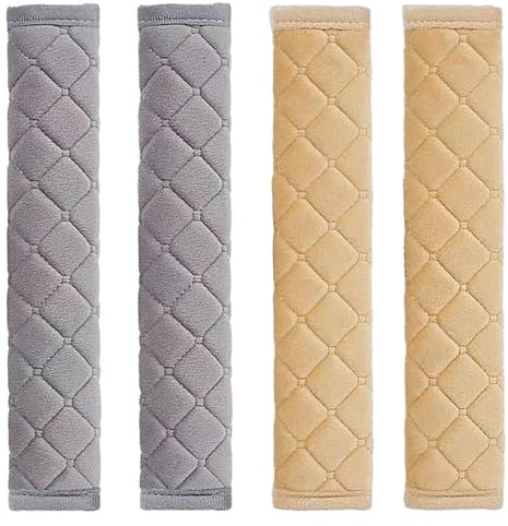 4 Coussins de Ceinture de Sécurité, Housse de Ceinture de Sécurité pour Voiture, Coussins de Harnais de Confort pour Voiture, Rembourrage de Protection D'épaule et de Cou pour Ceinture de Sécurité