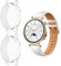 HOMTERN Schutzhülle für Huawei Watch GT4 41 mm/46 mm, flexibel, kristallklar, TPU, vollständige Abdeckung, stoßfest, kratzfest, Displayschutzfolie, Smartwatch-Zubehör (GT4 41 mm), 2 Stück