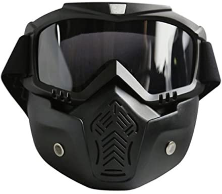 Sosoport schibrillen ski brillen skibrillen otg Snowboardbrille mit Gesichtsmaske skiing goggles besenhalter Mützenhelme für Motorräder abnehmbare Maske Helmbrille Reitspiegel