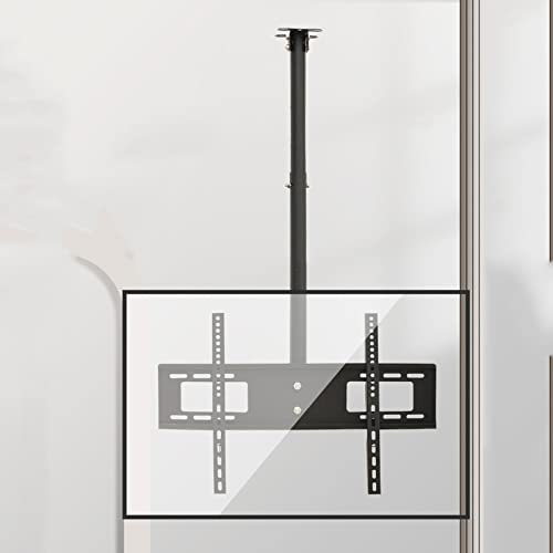 TV Standfuss TV-Deckenhalterung, hängende, voll bewegliche TV-Halterung, passend für die meisten 32-70-Zoll-Fernseher, TV-Stangenhalterung hält bis zu 40 kg, Schwarz