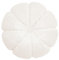 Fouriding Runde Blume Wurfkissen 45cm Samt Petal Kissen Kissen Boden Kissen für Wohnzimmer Sofa Bett Stuhl Boden Auto Home Decoration (Weiß)