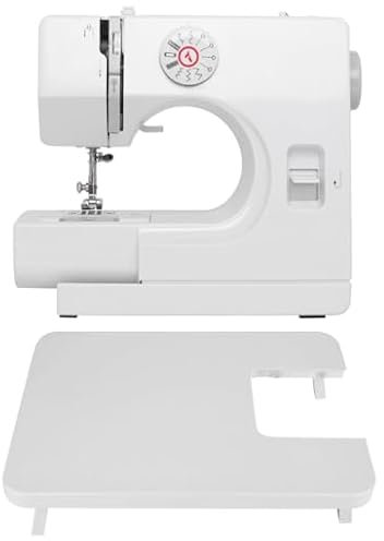 LetCart 725 Elektrische Nähmaschine Mit 12 Stichmuster, Elektronische Profi Haushaltsnähmaschine Mit Fußpedal Und Verlängerungstisch