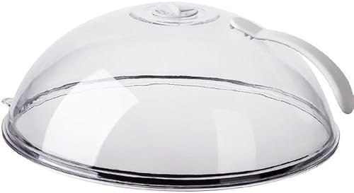 Protección contra salpicaduras de microondas, cubierta de microondas para alimentos, cubierta para platos de microondas con aberturas de vapor ajustables, mantiene el microondas limpio (2 unidades)