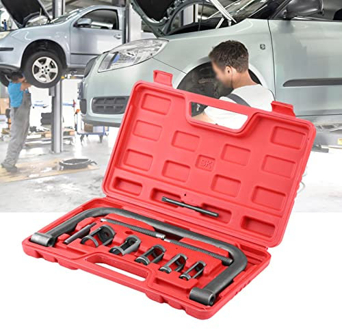 Valve Spring Compressor Kit 10Pcs Engine Valve Removal Tool Heavy Duty Steel Construction Valve Spring Compressor Removal Installer Tool for Car Van Motorcycle Engines