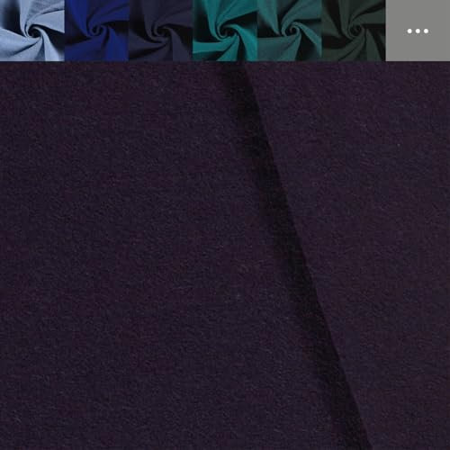 Walkloden Meterware - Walkstoff uni - Mantelstoff, Trachtenstoff - Wollwalk - Loden - 100% Schurwolle, mulesingfreie Wolle *Ab 50cm, Farbe: 144 aubergine