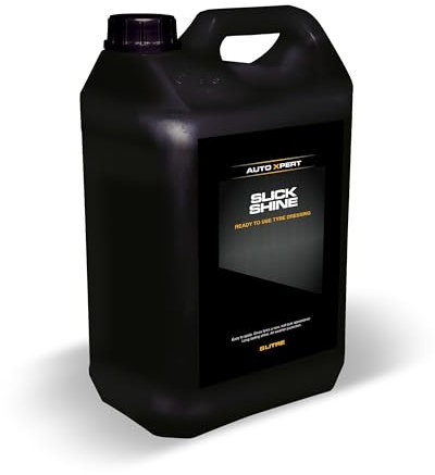 Auto Xpert Slick Shine, Premium Tyre Dressing, Long Lasting Wet-Look Finish, Protects Against Water and Dust, Easy to Apply, All Weather Tyre Protection. (5 Litre)