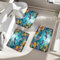 Wc Vorleger Set 3 Teilig Delphin Algen Korallenriffe Tropische Fische Blume Meerestiere Tier Meeresboden Sonnenstrahl Badteppich-Set 3-Teilig U-Förmiger Teppich rutschfeste Badezimmer-Garnitur