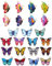 KGDUYC Schmetterling Charms - 23 pcs Schmetterling Anhänger Bunte Bedruckte Legierung Emaille Charm Anhänger für Ohrringe Armbänder Halskette DIY Schmuck Anhänger Herstellung Stichmarkierer