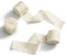 MORSUNBELA Chiffonband Beige Geschenkband Schleifenband, Fransenstoffband Tüllband, Dünn Dekoband für Hochzeit Party Valentinstag Geburtstag Geschenke 2,5 cm x 6.4 m