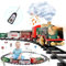 Elektrischer Zug Set für Kinder,Weihnachtszug,Eisenbahn Schienen Zug Set,Zug Elektrisch,Eisenbahn Kinder Elektrisch mit Sounds,Fernbedienung dampfzug,Kreatives Spielzeug für Kinder ab 6 Jahren