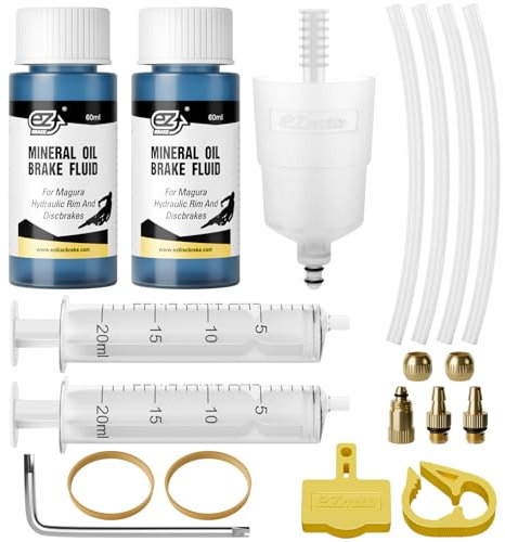 HQCM Entlüftungskit für MAGURA, Fahrrad Bremsflüssigkeit Hydraulische Scheibenbremsen Bleeding Service Kit Inklusive Bremsen Blood 120ml Mineralöl