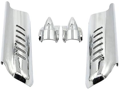 Motorrad Gabel Unterschenkel Deflektoren Schild Abdeckung Chrom for Harley Touring Electra Glide Road Glide Road King Street Glide