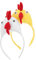 HOOTNEE Lustiges Stirnband Mit Huhn-ornament Stoff-kopfschmuck Für Cosplay-party Bühnen-dekoration Einzigartiges Haar-accessoire Für Auftritte