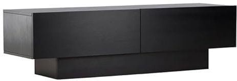 Paris Prix Meuble TV 2 Portes Cuenca 160cm Noir