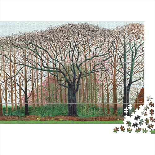 David Hockney Kunst Puzzles 1000 Teile Für Erwachsene Teenager, Ölmalerei Hölzernes Puzzle Für Familienspiel, Museums Puzzlespiel 1000 Pcs