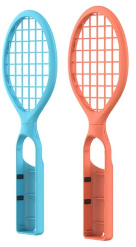 JUCHRZEY 2 PCs Tennisschläger for Switch 2 Griffhalter mit Armband-Tenniszubehör Sportzubehör Kit for for Switch/OLED JOY-CON-Controller