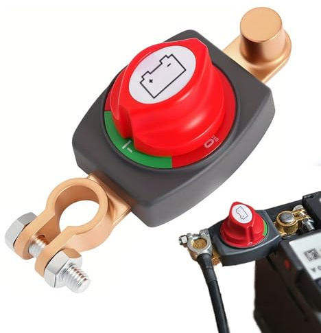 Wasserdichter Batterie-Hauptschalter 12–48 V, 275 A – Trennschalter für Auto, Boot, Wohnmobil