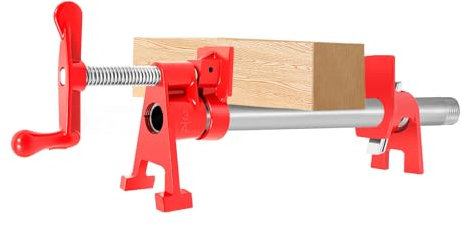 DOPBENT Lot de 4 serre-joints à vis pour tuyau, serre-tubes de 3/4, pince de serrage rapide, colliers de serrage, serre-joints et jeu de pinces en bois