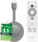 Nonic Homatics Dongle G 4K Ultra HD, certificato per Netflix e Google TV, chiavetta TV Chromecast WLAN/LAN integrata con telecomando vocale Google Assistant per TV e applicazioni di streaming