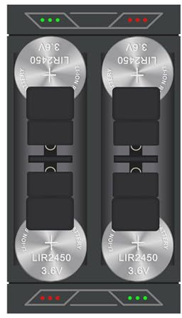 LIR2450 LIR2477 Button Battery Charging Adapter Power Sources With 4Slots And LED Indicators For Efficient Charging Button Cell Charger