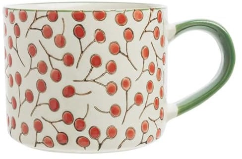 Tranquillo Tasse, Vintage Garden rot, 400ml