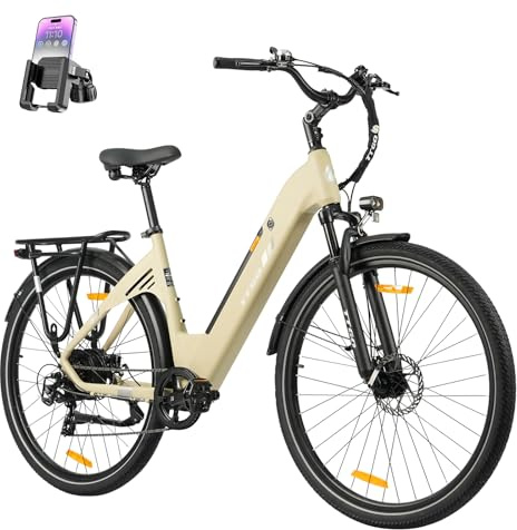 ttgo E Bike 28 Zoll Elektrofahrrad für Erwachsene, 250W Motor, 52 Nm Drehmoment, 36V 18Ah Akku, 80–120 km Reichweite, Alurahmen, 7-Gang, Scheibenbremsen, LCD Display, C3 SE