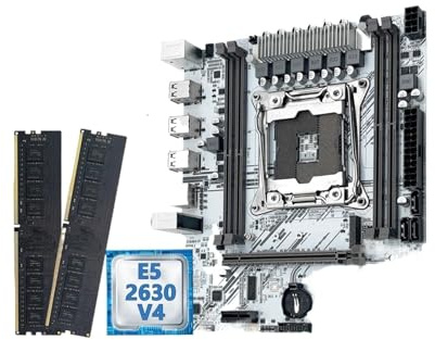 White X99 PR9-H Motherboard combo Xeon E5 2630 V4 LGA 2011-3 CPU DDR4 16GB NVME m.2 Optional kit set(Motherboard+CPU+RAM)