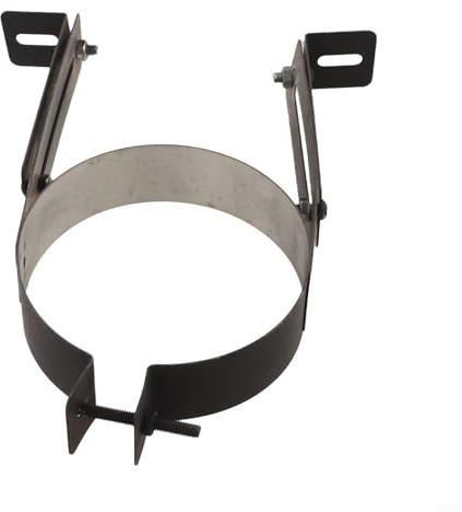Verstellbare 150 mm Edelstahl-Schelle für Kaminabzugsklemme zur Wandmontage, für sicheren Anschluss von Ofen oder Kamin, 12,5 cm
