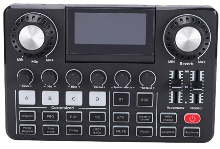 ZDAGELD Podcast-Mikrofonpaket mit Soundmixer-Board-Set, Kondensatormikrofon für PC-Aufnahmespiele, Ideal für Podcaster, Streamer und Content-Ersteller