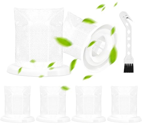 6 Filtres pour Aspirateur à Batterie Vorwerk Kobold VC 100, avec 1 Brosse de Nettoyage, Filtre de Rechange pour Aspirateur à Main Vorwerk VC100