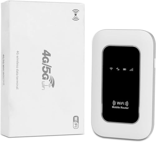 Routeur Portable Débloqué avec Slot SIM – Modem Carte SIM, Internet Mobile Haut Débit, Jusqu’à 28 Appareils Connectés, Hotspot Mobile Idéal pour Voyage,Télétravail