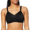 Sassa Damen Schalen BH, Soft-BH Jacquard Einfarbig, Gr. 110D (Herstellergröße:110D), Schwarz (Schwarz 00500)
