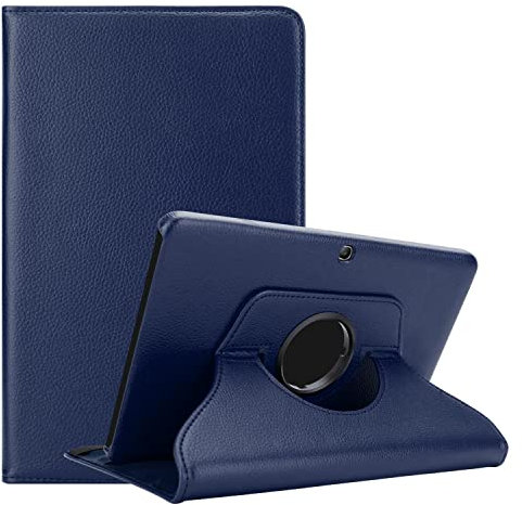 Cadorabo Hülle kompatibel mit Samsung Galaxy Tab 4 (10.1 Zoll) Tablethülle ohne Auto Wake Up aus Premium Kunst Leder Flip Klappbare Stoßfeste Cover Hülle für Galaxy Tab 4 (10.1 Zoll) Tasche in Blau