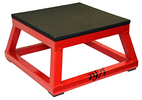 J/FIT Plyometrische Box für Training & Crossfit – erhältlich in 15,2 cm, 30,5 cm, 45,7 cm, 61 cm, 76,2 cm Box-Set und verstellbar, Höhe: 15,2 cm, Rot/Schwarz, 13 x 13 x 6