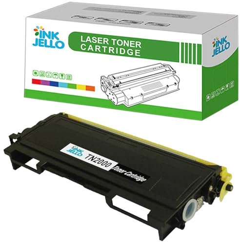 InkJello kompatibel Toner Patrone Ersatz für Brother DCP-7010 DCP-7010L DCP-7020 DCP-7025 Fax-2820 Fax-2920 HL-2030 HL-2040 HL-2050 HL-2070 HL-2070N HL-2500 MFC-7225N MFC-7420 TN-2000 (BK, 1-Pack)