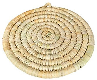 Marrakesch Orient & Mediterran Interior ® Marocchino tajine Sottovaso Talo 30 cm | pentola in vimini fatta a mano naturale | Colore | Originale Fatto a mano in Marocco