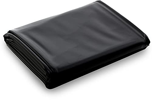 Nuru® Bettlaken, 180 x 220 cm, EXTRA DICK aber soft, schwerer als herkömmliche Bettlaken -daher sehr - langlebig, schützt die Matratze, Waschmaschinen tauglich, schwarz, PVC, rutschfest