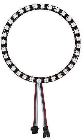 XUNATA LED Ring Lampe WS2812B 5050 RGB LED Ringleuchte Individuell Adressierbaren EinzelnVolltraumfarbe DC5V (1pc 32 LEDs/Ring)