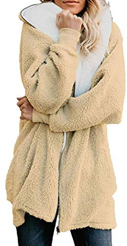 Yowablo Pullover Damen Parka Regenmantel Winterparka Outwear Coat Winddichte Überzieher Softshelljacke Übergangjacke Weste Steppweste Outdoor Weste Hooded Weste (4XL,Gelb)