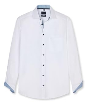 OLYMP Luxor Modern Fit Businesshemd Herren - Bügelfrei, Pflegeleicht, 100% Baumwolle - Langarmhemd Herren - Passend zum Anzug