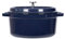 Casserole Signature, fonte Cocotte, ronde induction Casserole avec revêtement dur émail - 22cm / 2.8L (Color : A)