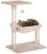 PawHut Kletterbaum Katzenbaum Kratzbaum mit Sisalsäule Plüsch-Hängematte Spanplatte Beige 50 x 36 x 70 cm