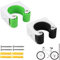 2 Pezzi Fibbia per Parcheggio Biciclette, Portabiciclette Creativo, Gancio da Parete con Fibbia per Bici, Portatile Creativo Plastica Fibbia per Gancio Parcheggio con Viti per Garage (Nero, Verde)