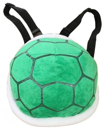 AOLIAY Grüner Schildkröten-Rucksack, Niedliche Plüschtiere, Lustige Plüsch-Schildkrötenpanzer 30cm