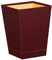 RHODIA 194619C - Wine Bin - 24x24x32 cm - Orange Saddle Stitching - Faux Leather Exterior - Home Office Collection Rhodiarama - Office Organization & Designer Storage