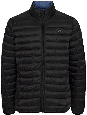 Blend BHRomsey Herren Steppjacke Übergangsjacke Herrenjacke Jacke gefüttert mit Stehkragen, Größe:3XL, Farbe:Black (194007)
