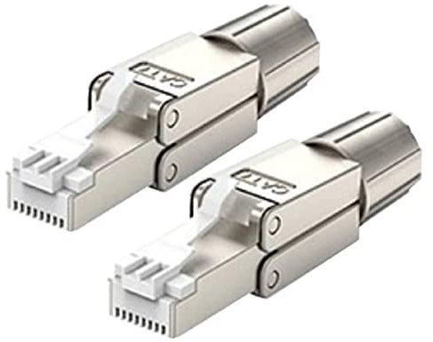 Wooja Feldkonfektionierbar RJ45-Stecker Kat.7-2 Stück geschirmt CAT7