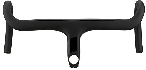 QQY Full UD Fahrradlenker aus Karbonfaser, integrierter Lenker, mit Vorbau, Radsportteile, Rennrad, gebogene Stange