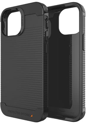 ZAGG Gear 4 Havana D30 Protective Case Compatible with iPhone 14, Slim, Shockproof, Wireless Charging, (Black)