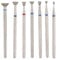 Uxsiya 7 pcs Nail Drill Bits ,Multi Functional Nail Art Manicure Drill Bits Electric Manicure Grinding Head Tool ,Inverted Cone Nail Drill Bit NO . 03